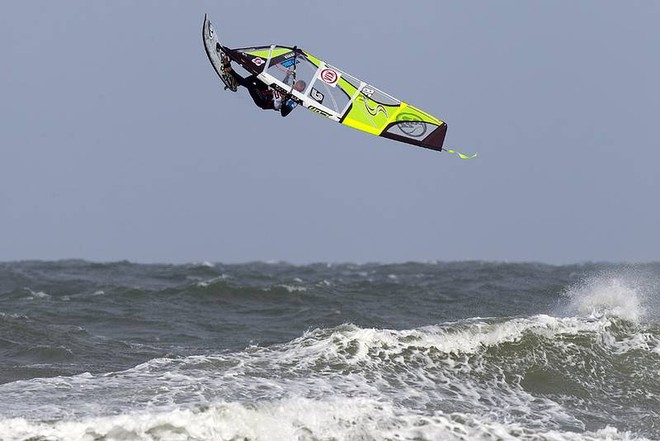 Dannielson back loop - KIA Cold Hawaii PWA World Cup, Denmark ©  John Carter / PWA http://www.pwaworldtour.com